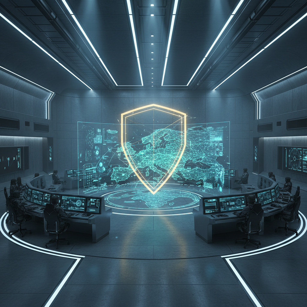 Un grupo diverso de profesionales colabora alrededor de una mesa de reuniones, utilizando ordenadores portátiles y revisando documentos en una oficina moderna y luminosa.