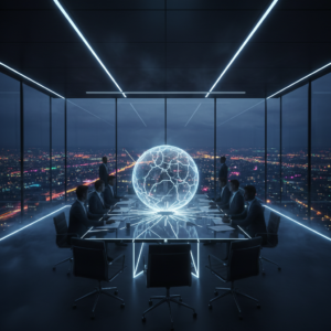 Mano sosteniendo un smartphone con una aplicación de tiempo mostrando el pronóstico soleado para Madrid a 25 grados Celsius y previsiones para Londres y París.