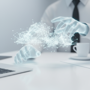 Primer plano de un ojo humano con iris azul verdoso y pupila negra rodeada de pestañas.