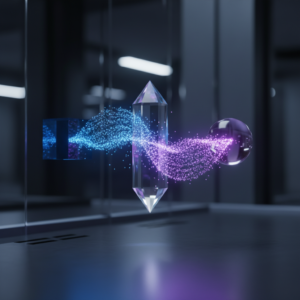 Croissant dorado y crujiente recién horneado sobre un plato blanco.