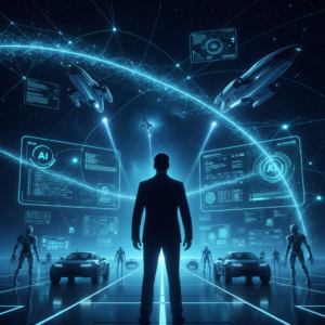 Manos sosteniendo un smartphone negro con la pantalla mostrando resultados de búsqueda para 'ps4'.