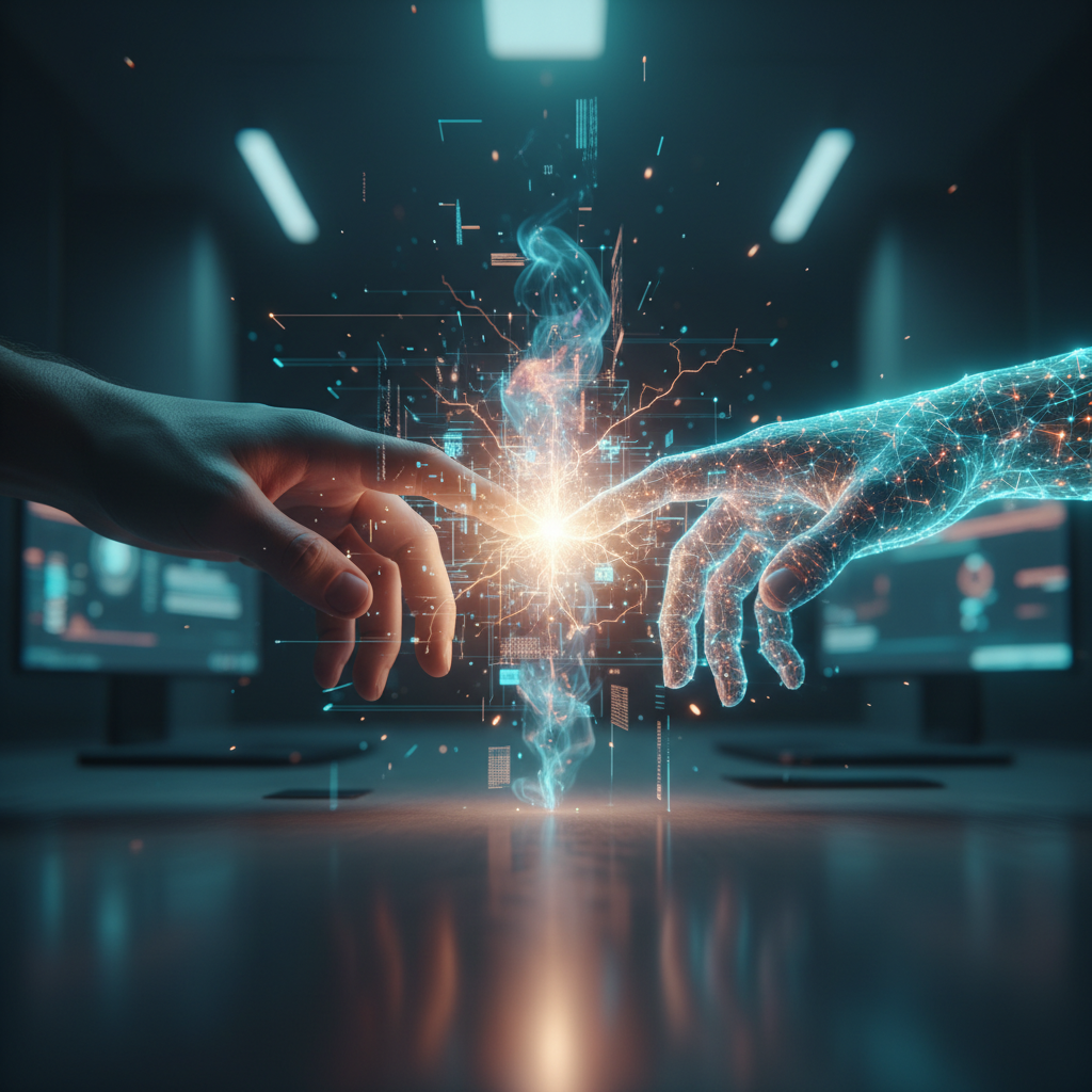 Una mano sostiene un smartphone en posición horizontal, mostrando una página de resultados de búsqueda de Google con múltiples enlaces.