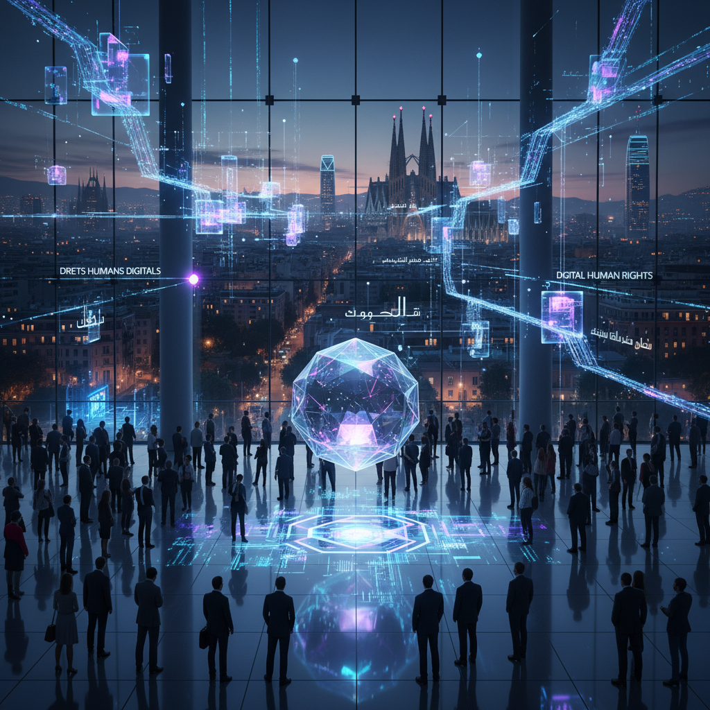 Plato de paella valenciana con pollo, conejo, judías verdes y limón, decorada con romero fresco sobre una mesa de madera.