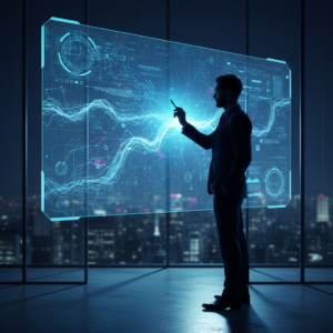 Primer plano de un ojo humano con iris de tonos marrones y pupila central oscura, mirando ligeramente a la derecha, con pestañas visibles.