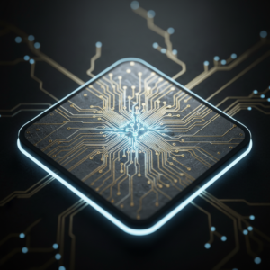 Montañas con picos nevados, un valle verde frondoso y un cielo azul despejado.} {