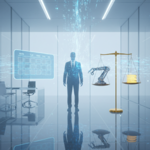 Vista aérea de una rosquilla glaseada con chispas de colores sobre un fondo rosa intenso.