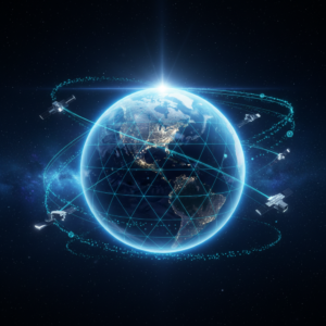 Un hombre con auriculares trabaja concentrado frente a su ordenador portátil en una oficina en casa.