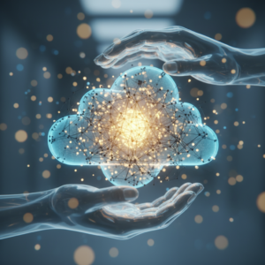 Gráfico de datos que muestra la evolución de indicadores financieros como precio de mercado, tipo de cambio y volumen de trading, con barras y líneas de colores sobre un fondo oscuro.