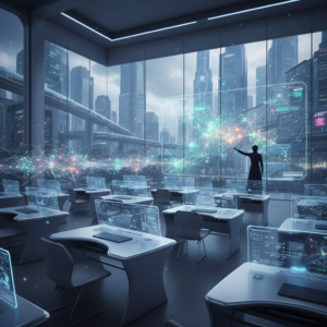 Un grupo de jóvenes profesionales colaborando y discutiendo ideas alrededor de una mesa con un ordenador portátil abierto y un bloc de notas.