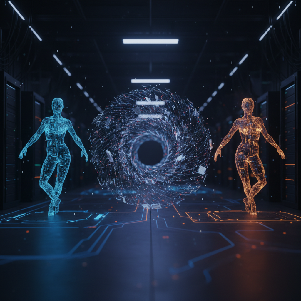 Un billete de 20 euros flotando en una burbuja de jabón, con un fondo azul verdoso y reflejos.